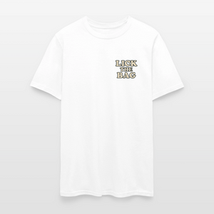 Unisex Lick The Bag T-Shirt (text only) - white