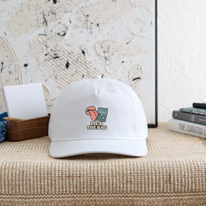 Vintage Wash “Lick The Bag” Image Logo Cap - white