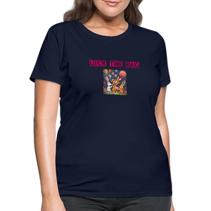 Women’s “Lick The Bag” Bunny Logo Tee - navy