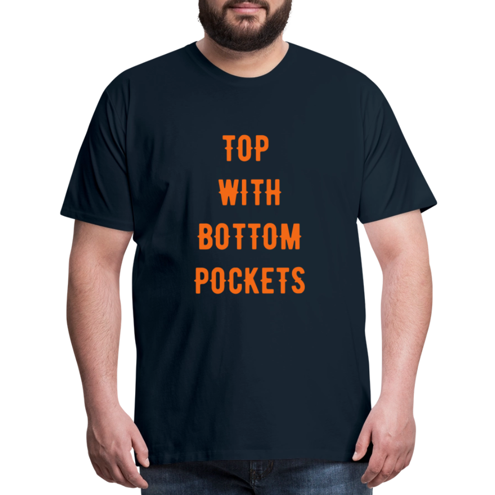 Top w/ Bottom Pockets - Men's Premium T-Shirt - deep navy