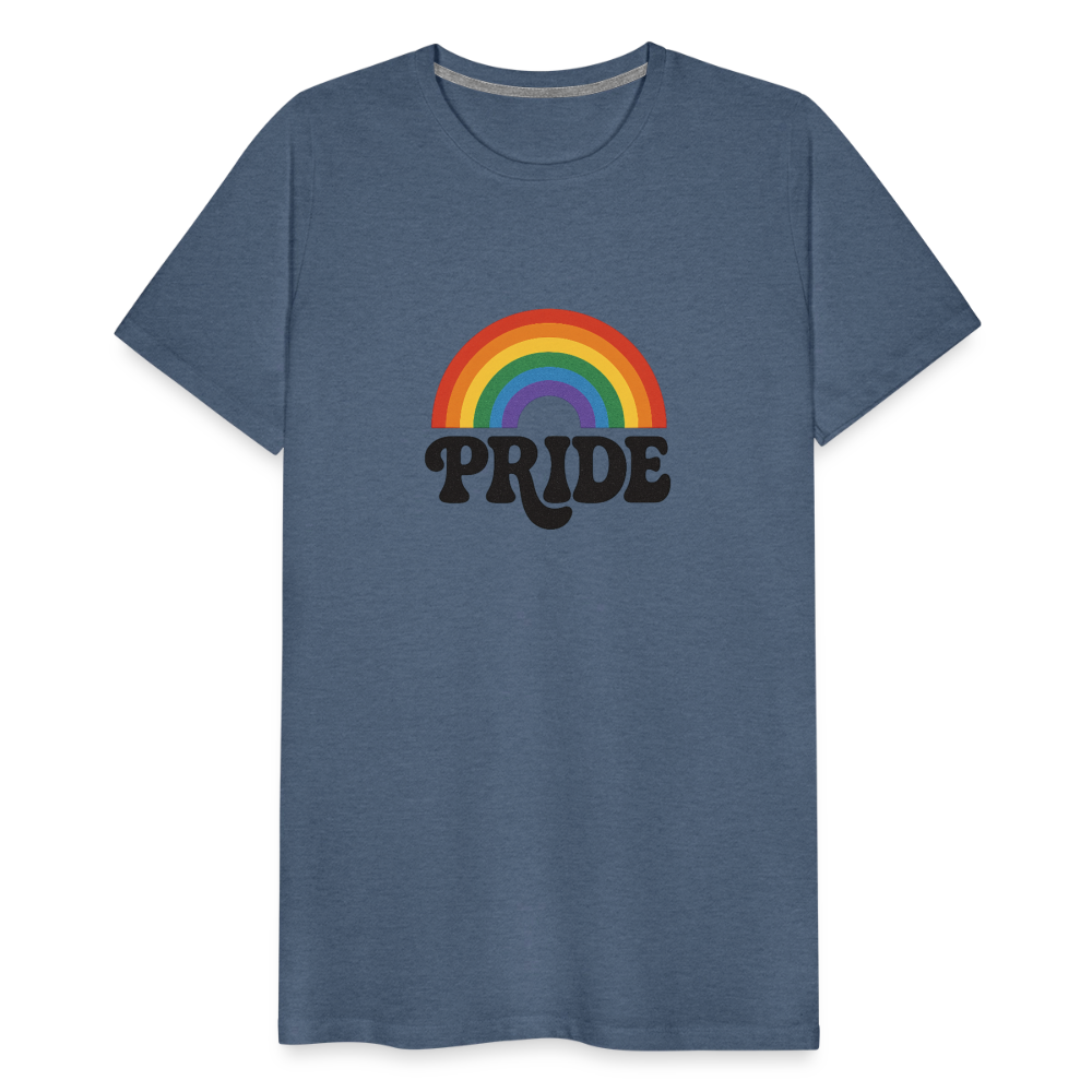 70’s Pride Logo Men's Premium T-Shirt - heather blue
