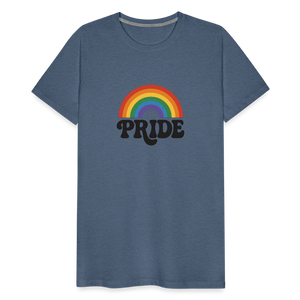 70’s Pride Logo Men's Premium T-Shirt - heather blue