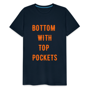 Bottom w/ Top Pockets - Men's Premium T-Shirt - deep navy
