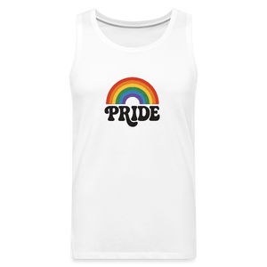 70’s Pride Logo Men’s Premium Tank - white