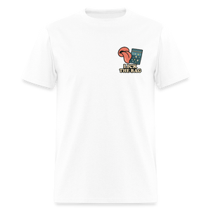 Unisex Lick The Bag T-Shirt (w/ Image) - white