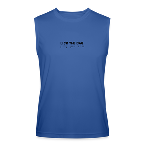 Men’s “Lick The Bag” Performance Tank Top - Brail - royal blue