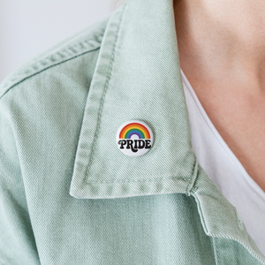 70’s Pride Logo Buttons small 1'' (5-pack) - white