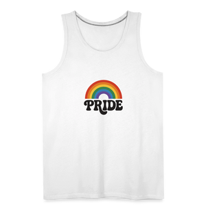 70’s Pride Logo Men’s Premium Tank - white