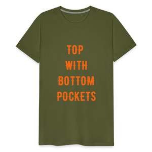Top w/ Bottom Pockets - Men's Premium T-Shirt - olive green
