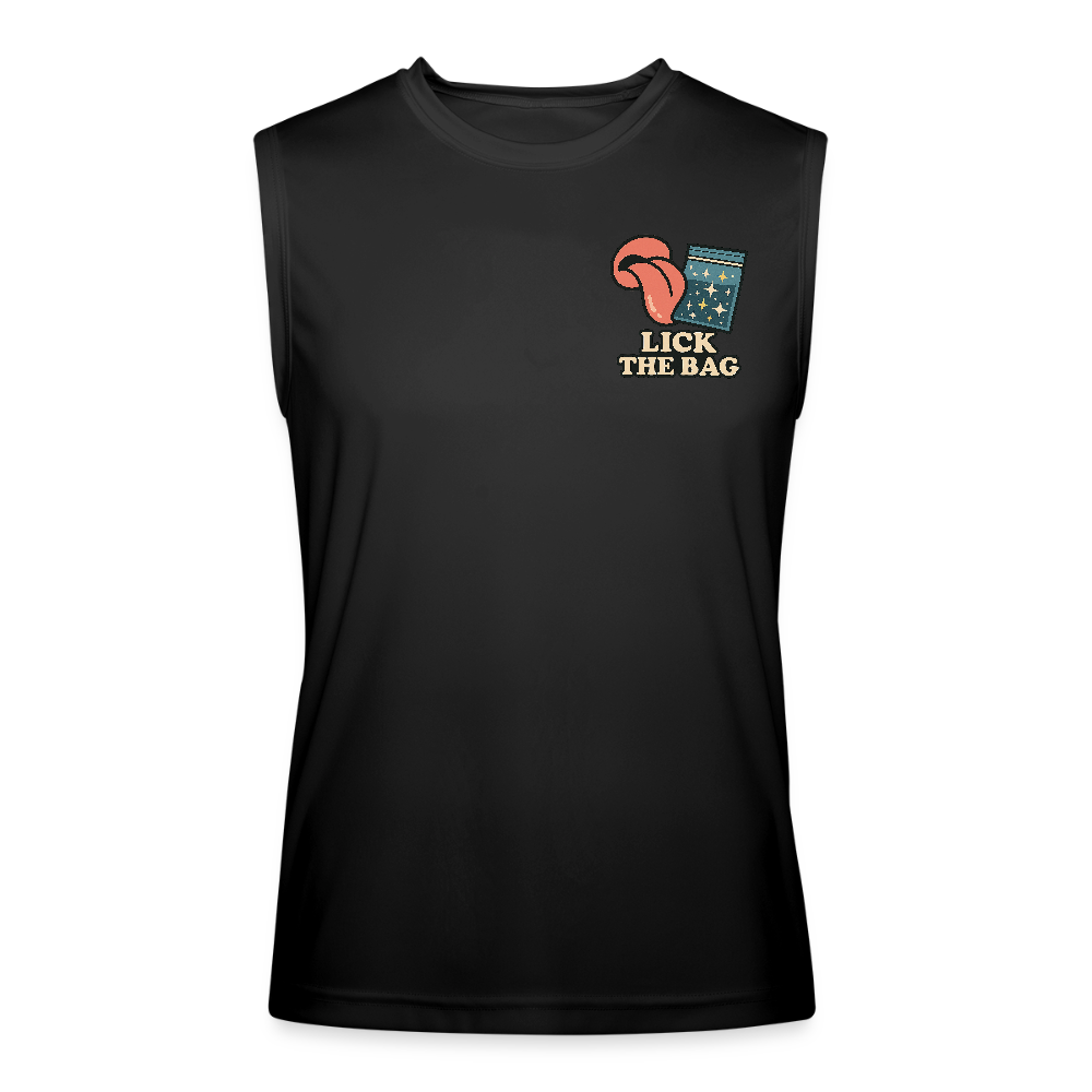 Men’s “Lick The Bag” Performance Tank - w/ Image - black