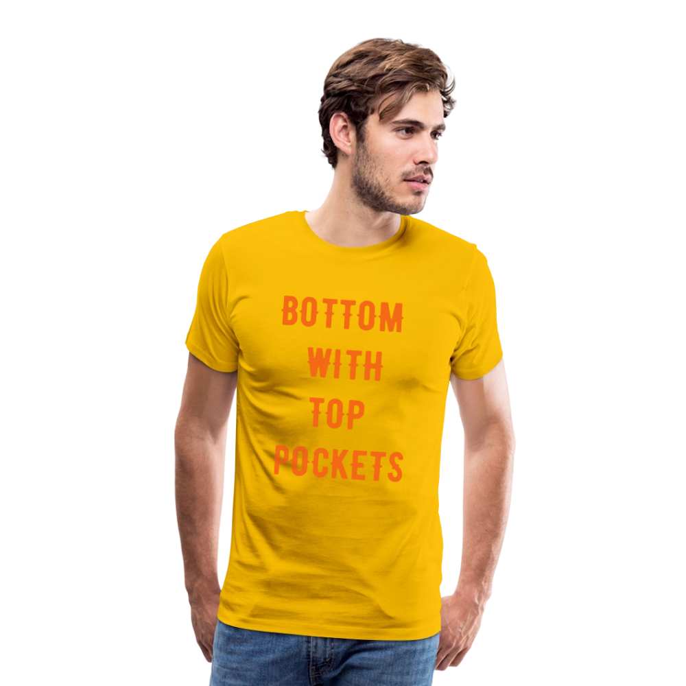 Bottom w/ Top Pockets - Men's Premium T-Shirt - sun yellow