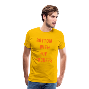 Bottom w/ Top Pockets - Men's Premium T-Shirt - sun yellow