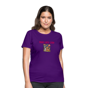 Women’s “Lick The Bag” Bunny Logo Tee - purple