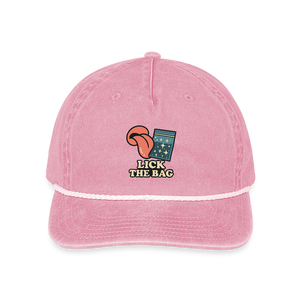 Vintage Wash “Lick The Bag” Image Logo Cap - washed pink