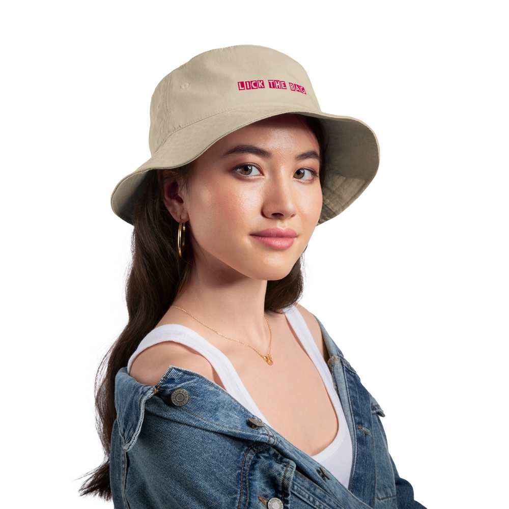 “Lick The Bag” Bucket Hat Bunny - cream