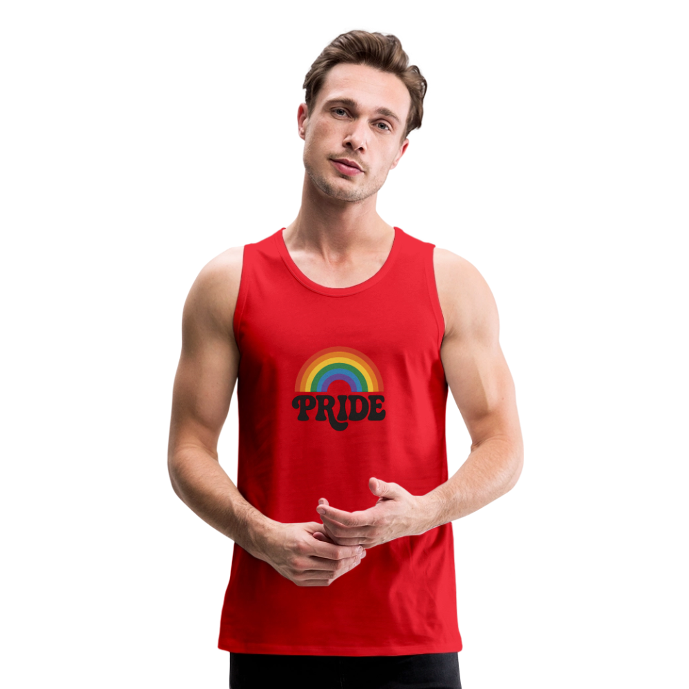 70’s Pride Logo Men’s Premium Tank - red