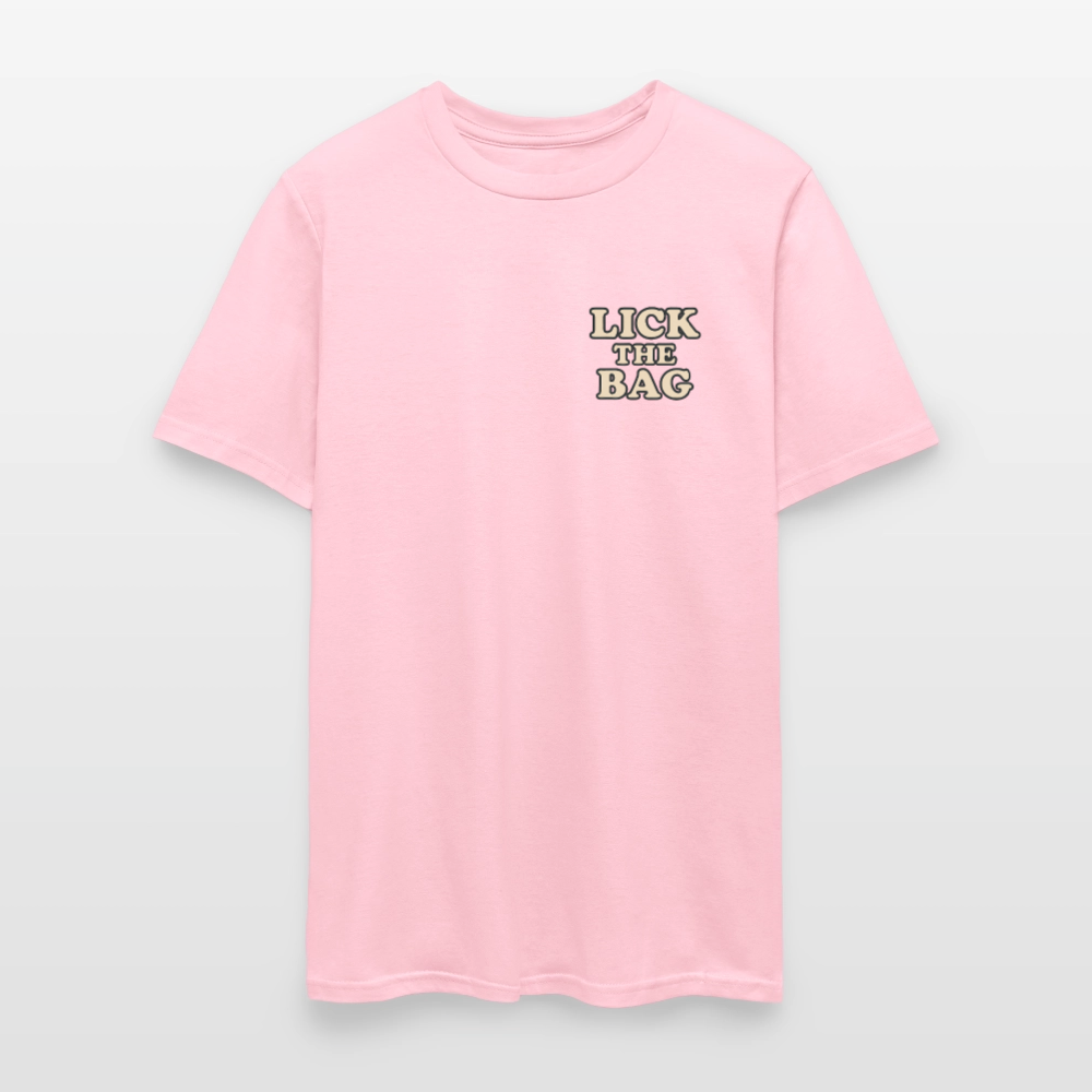 Unisex Lick The Bag T-Shirt (text only) - pink