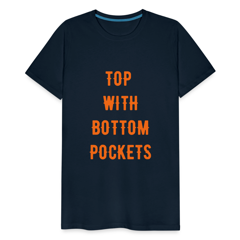 Top w/ Bottom Pockets - Men's Premium T-Shirt - deep navy