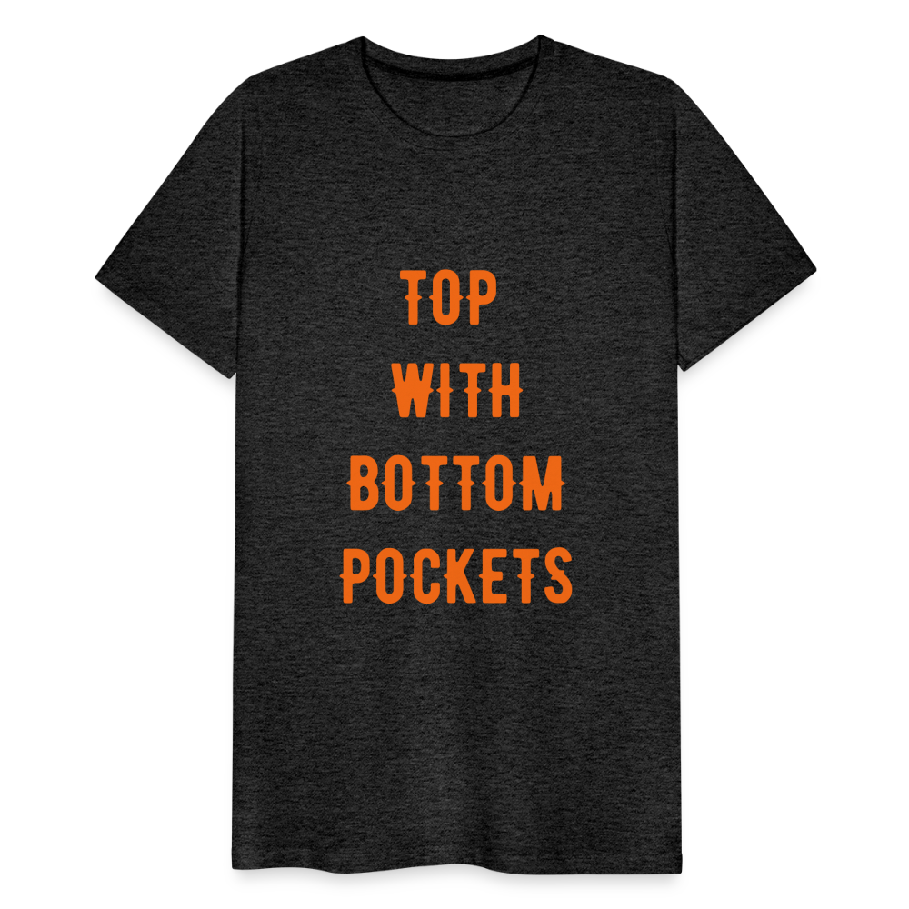 Top w/ Bottom Pockets - Men's Premium T-Shirt - charcoal grey