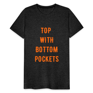 Top w/ Bottom Pockets - Men's Premium T-Shirt - charcoal grey