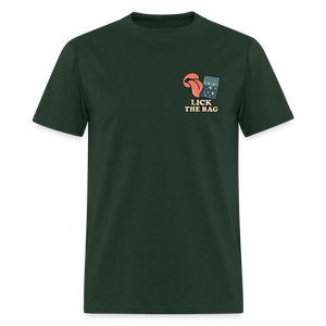 Unisex Lick The Bag T-Shirt (w/ Image) - forest green