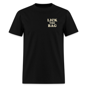 Unisex Lick The Bag T-Shirt (text only) - black