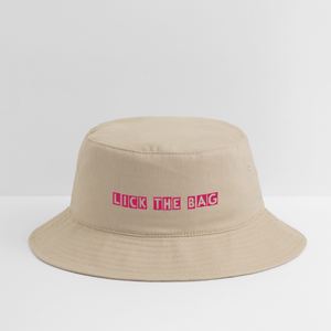 “Lick The Bag” Bucket Hat Bunny - cream