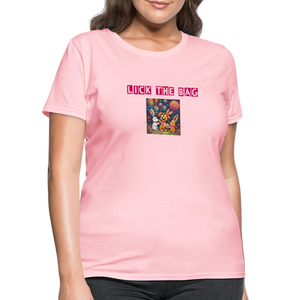 Women’s “Lick The Bag” Bunny Logo Tee - pink