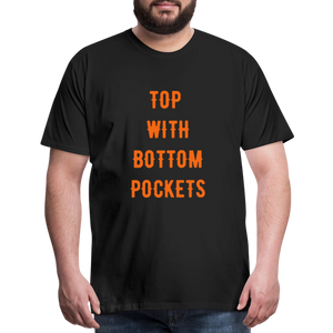 Top w/ Bottom Pockets - Men's Premium T-Shirt - black