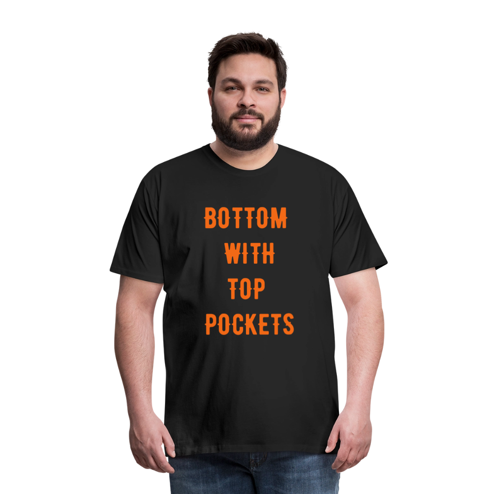 Bottom w/ Top Pockets - Men's Premium T-Shirt - black