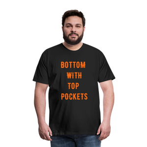 Bottom w/ Top Pockets - Men's Premium T-Shirt - black