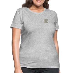 Women’s “Lick The Bag” Text Logo Tee - heather gray