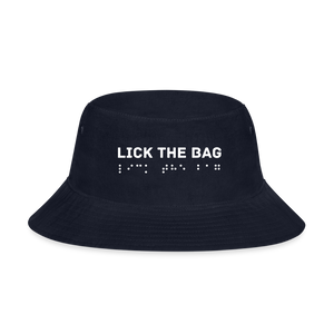 “Lick The Bag” Bucket Hat Brail - navy