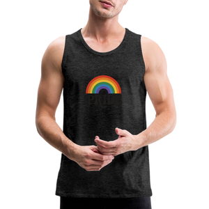 70’s Pride Logo Men’s Premium Tank - charcoal grey