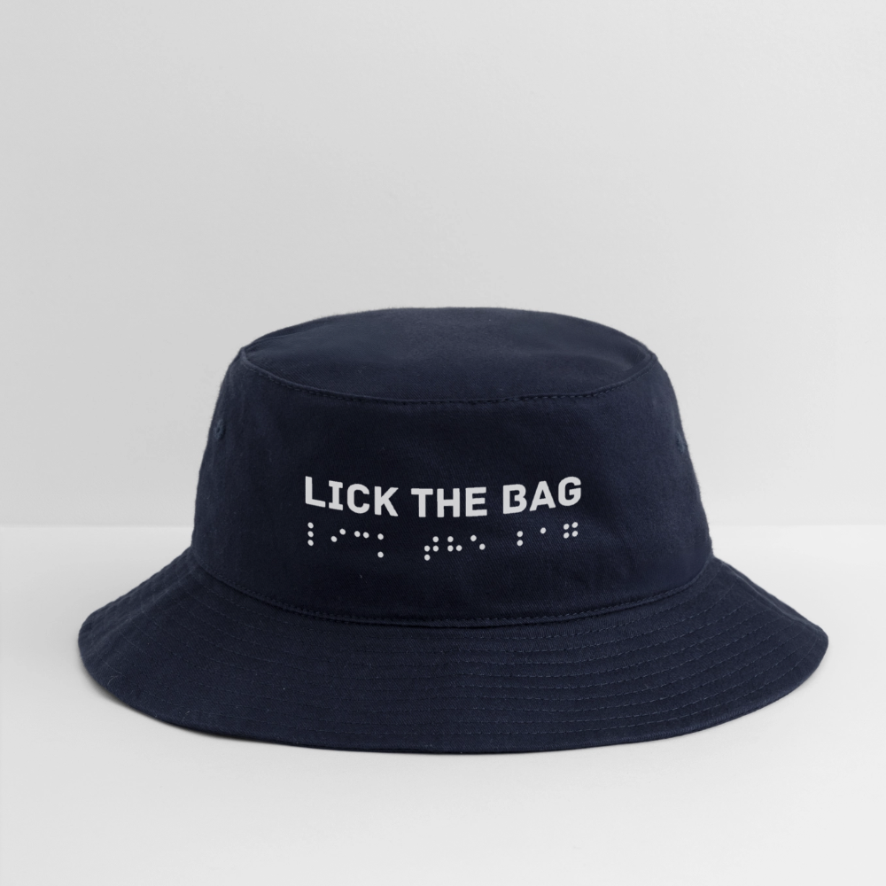 “Lick The Bag” Bucket Hat Brail - navy