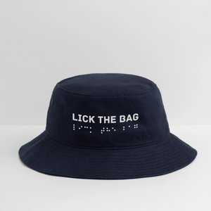 “Lick The Bag” Bucket Hat Brail - navy