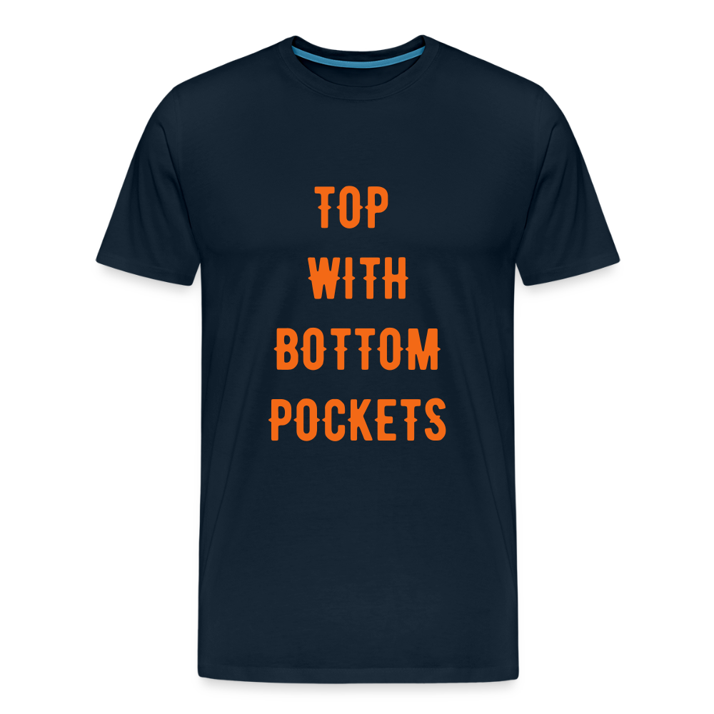 Top w/ Bottom Pockets - Men's Premium T-Shirt - deep navy