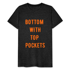 Bottom w/ Top Pockets - Men's Premium T-Shirt - charcoal grey
