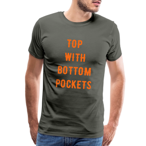 Top w/ Bottom Pockets - Men's Premium T-Shirt - asphalt gray