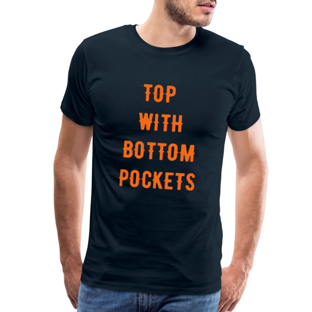 Top w/ Bottom Pockets - Men's Premium T-Shirt - deep navy