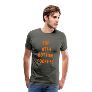 Top w/ Bottom Pockets - Men's Premium T-Shirt - asphalt gray