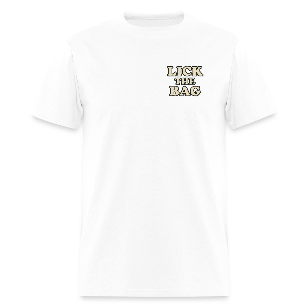 Unisex Lick The Bag T-Shirt (text only) - white