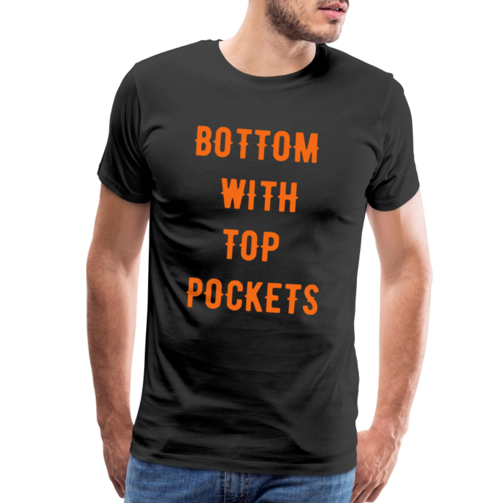 Bottom w/ Top Pockets - Men's Premium T-Shirt - black