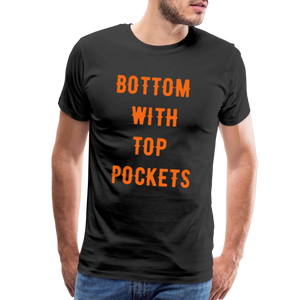 Bottom w/ Top Pockets - Men's Premium T-Shirt - black
