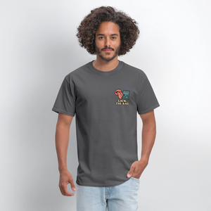 Unisex Lick The Bag T-Shirt (w/ Image) - charcoal