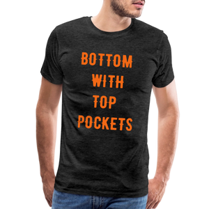Bottom w/ Top Pockets - Men's Premium T-Shirt - charcoal grey