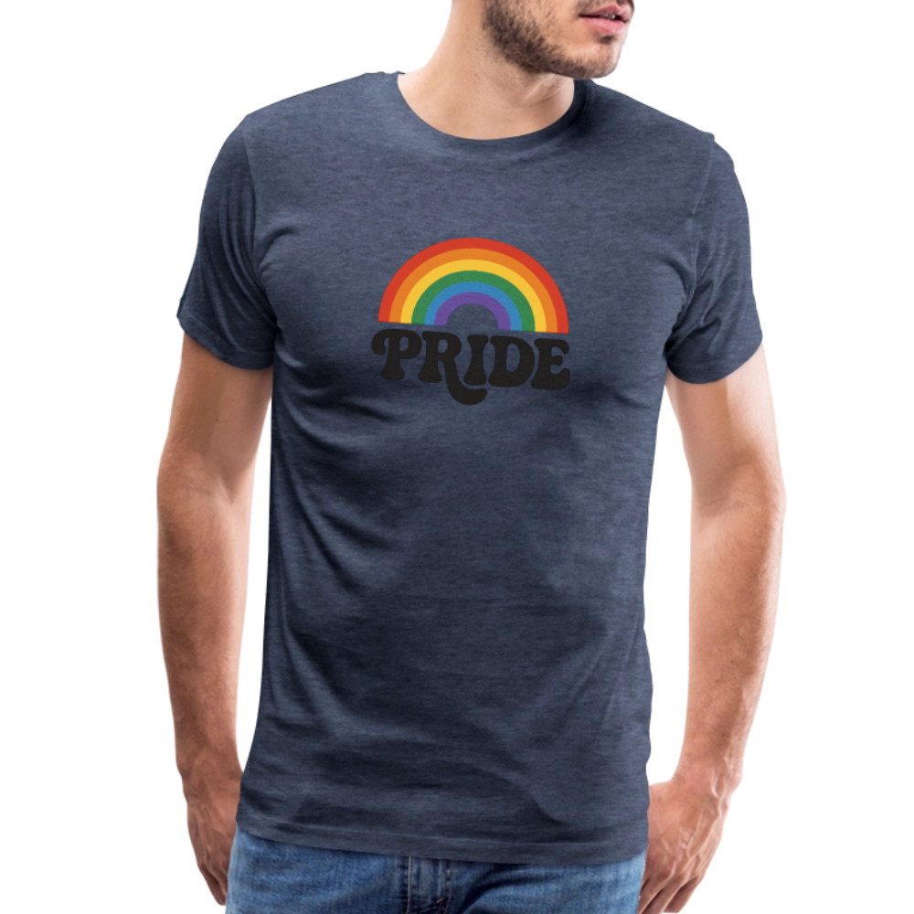 70’s Pride Logo Men's Premium T-Shirt - heather blue