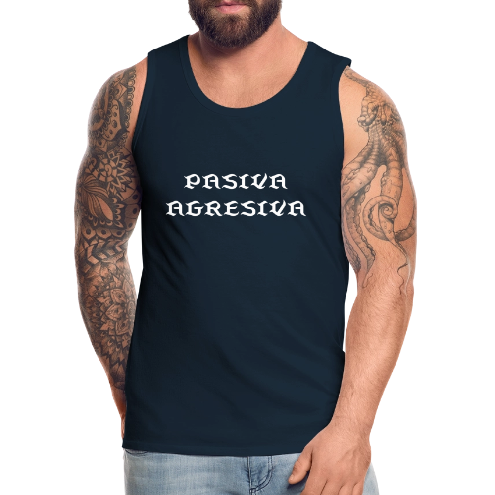 PasAgres - Men’s Premium Tank - deep navy