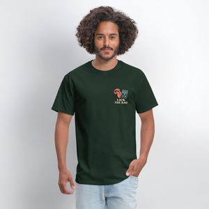 Unisex Lick The Bag T-Shirt (w/ Image) - forest green