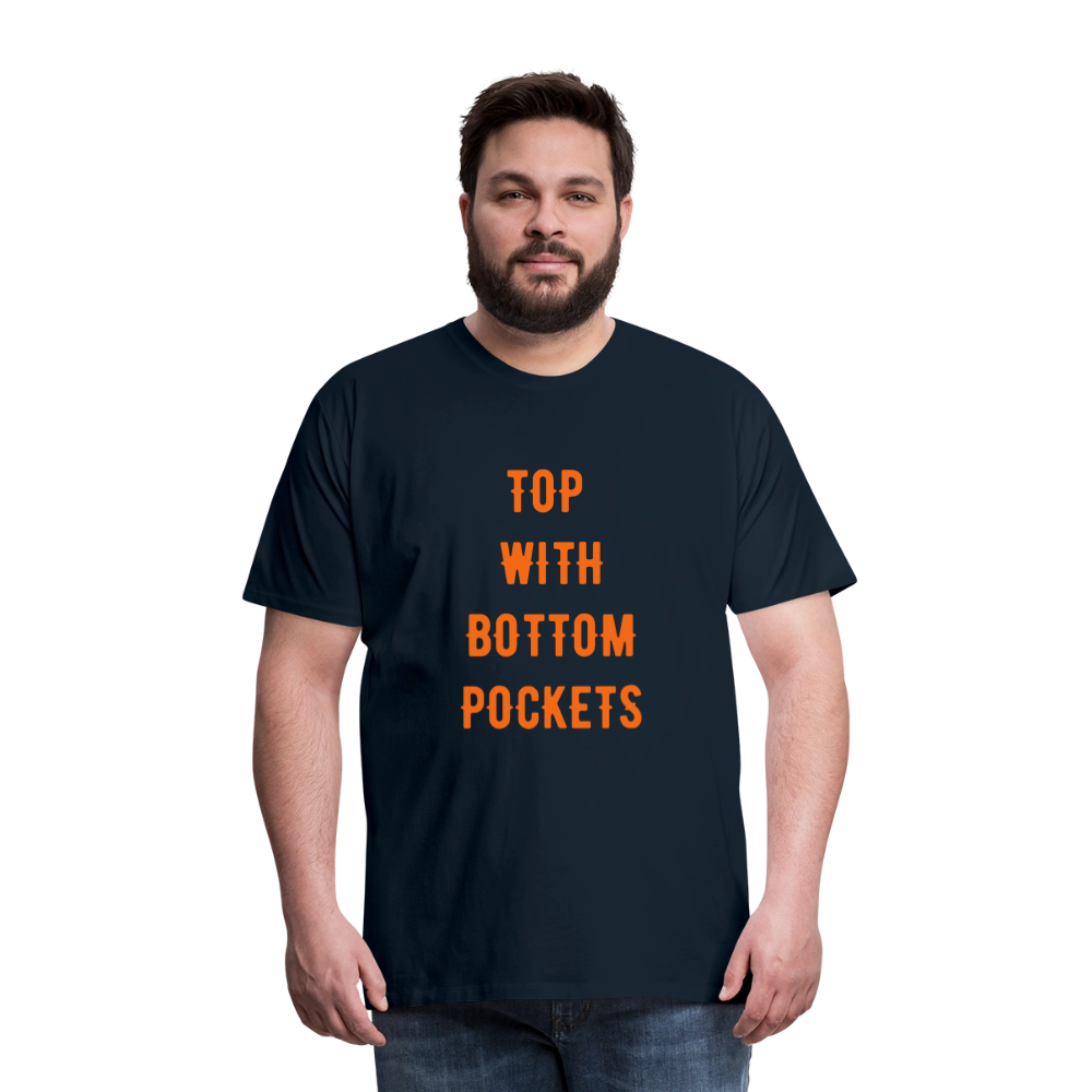 Top w/ Bottom Pockets - Men's Premium T-Shirt - deep navy